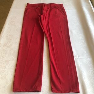 Sean John Clayton Slim Straight Red Jeans Denim Pants Men’s Size W36/L32 Casual